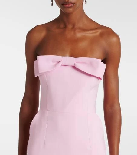 The New Arrivals Ilkyaz Ozel Bow-detail strapless crêpe gown 4