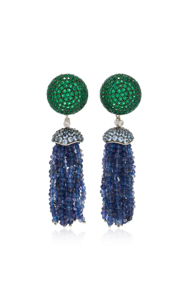 Anabela Chan Anabela Chan - Bauble Tassel 18K Gold Vermeil Multi-Gem Earrings - Multi - OS - Moda Operandi - Gifts For Her