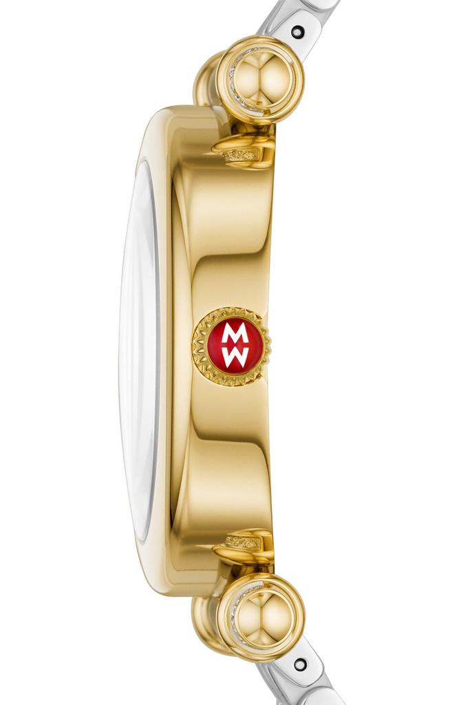 Michele Women's Caber Diamond Two-Tone Bracelet Watch, 35mm - 0.19 ctw