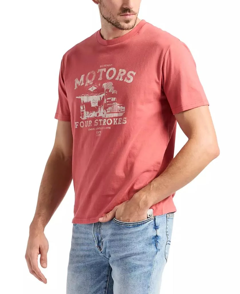 BUFFALO David Bitton Men's Trokes Graphic with Motors Print T-Shirt 4