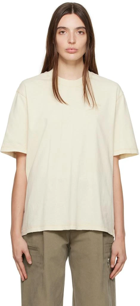 AMI Paris Beige Fade Out T-Shirt 1