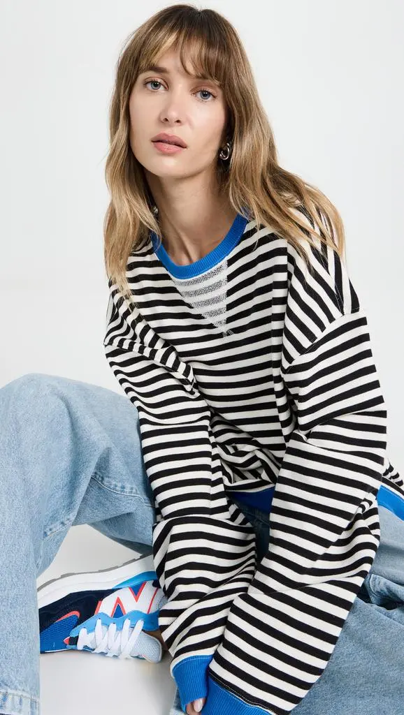 Free People Classic Striped Crew