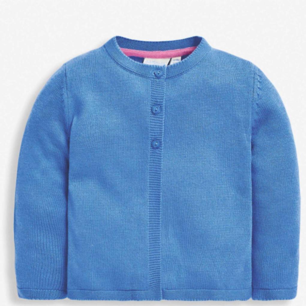 JoJo Maman Bébé Jojo Maman Bebe - Girl's Cornflower Classic Cardigan