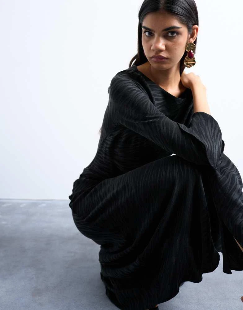 topshop black jumper dress Black Maxi Jumper 4