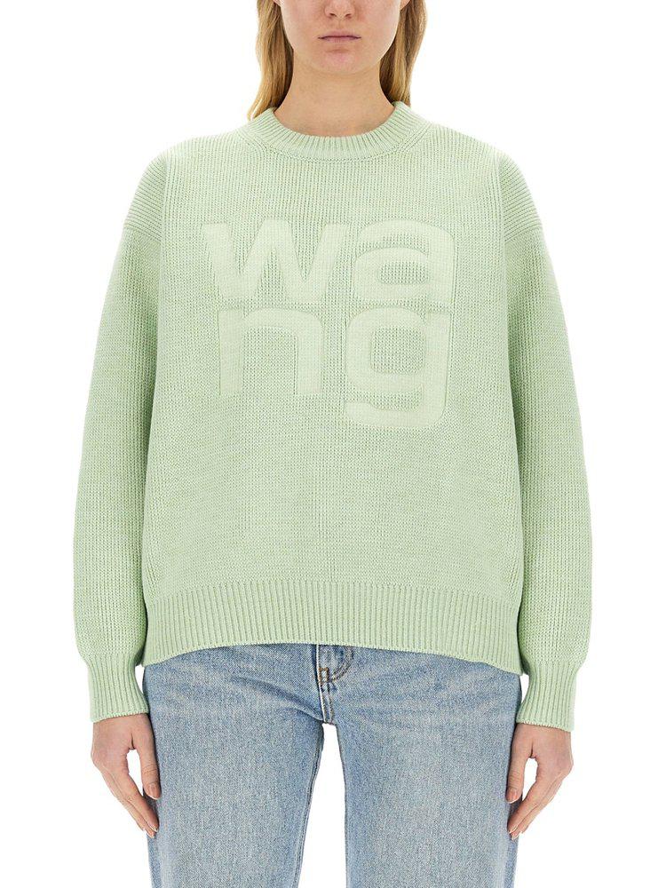 Alexander Wang Alexander Wang Logo Detailed Knit Sweater