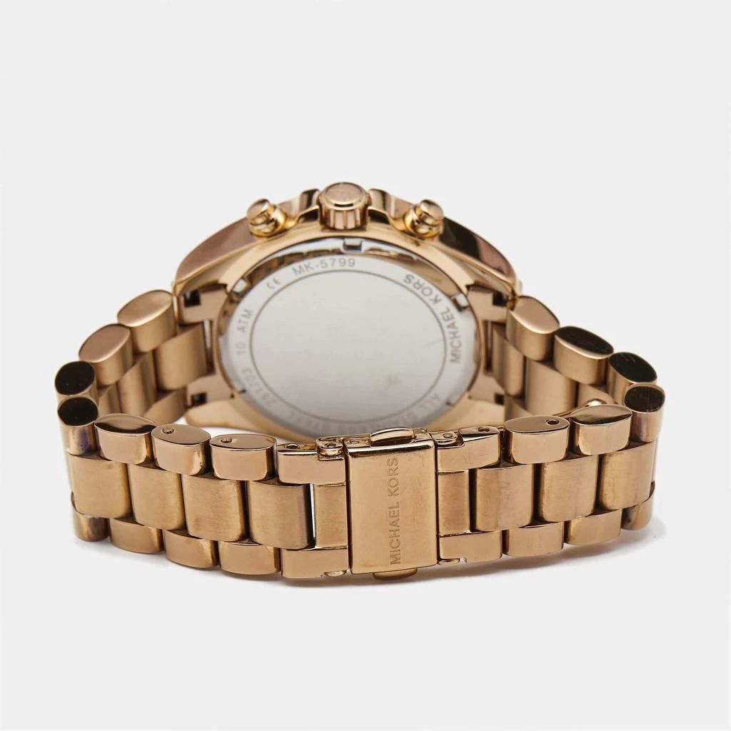 Michael Kors Michael Kors Rose Gold Plated Steel Bradshaw Chronograph MK5799 Women's Wristwatch 37 mm 4