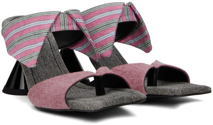 PAULA CANOVAS DEL VAS Pink Diablo Shirt Sandals 4