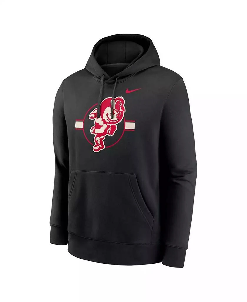 NIKE Men's Black Ohio State Buckeyes Hockey Club Fleece Pullover Hoodie 3