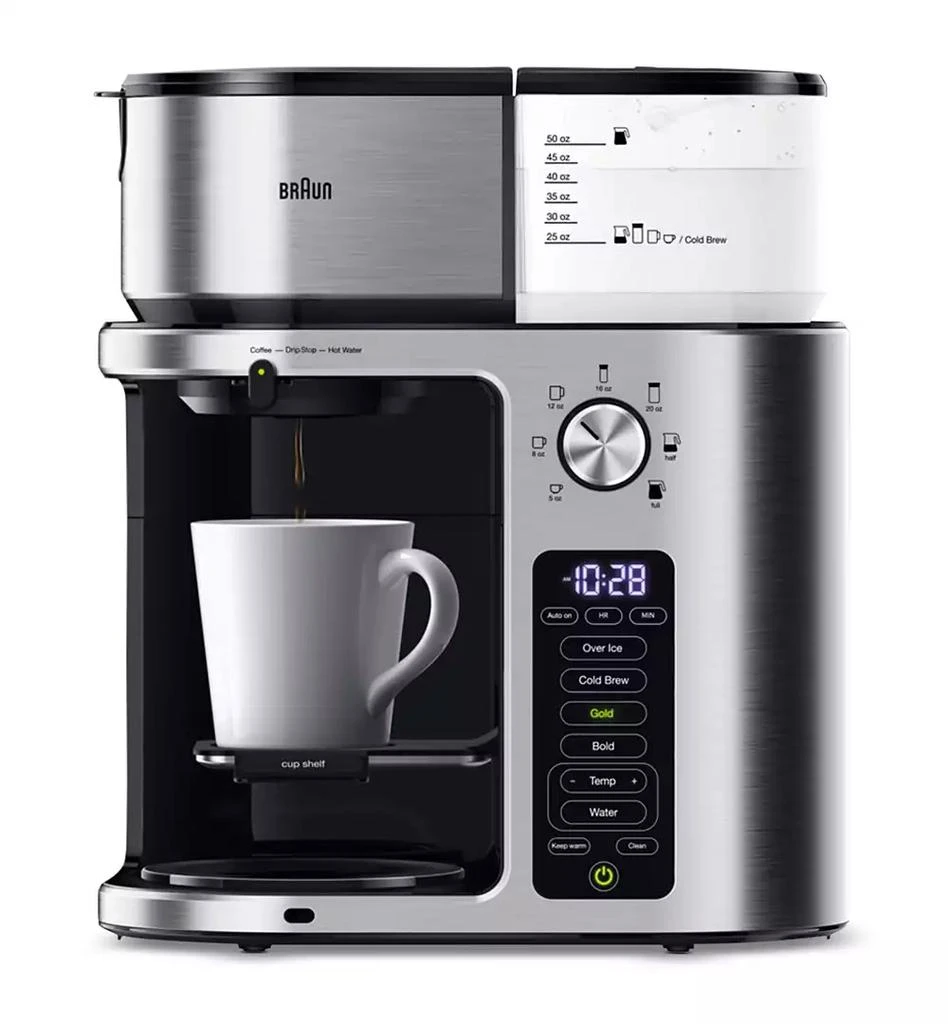 Braun MultiServe Plus 10-Cup Pod-Free Drip Coffee Maker, KF9370SI 1