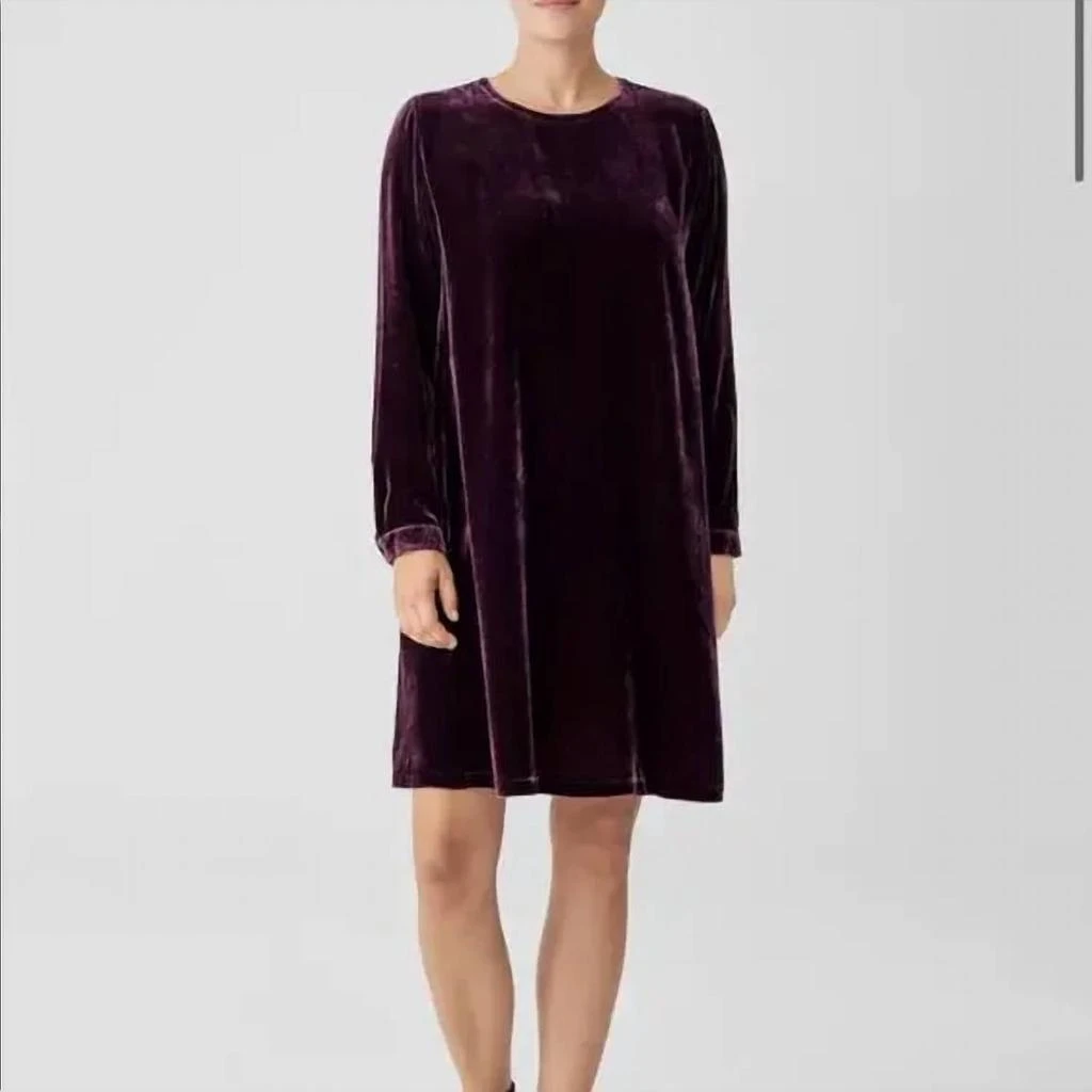 Eileen Fisher Eileen Fisher - Velvet Crew Neck Dress