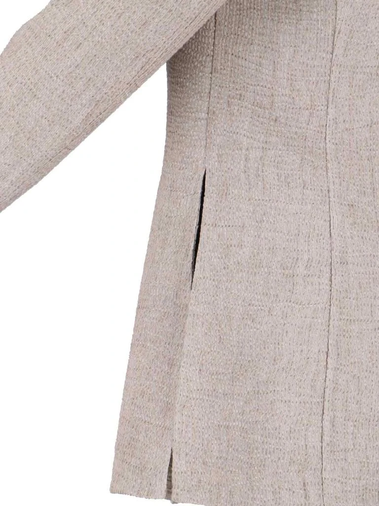 Giorgio Armani Single-Breasted Cut-Out Blazer – Taupe 3