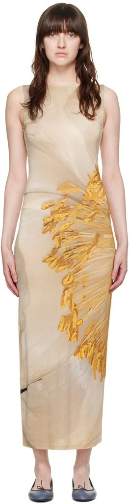 Paloma Wool Beige Fortunata Maxi Dress 1
