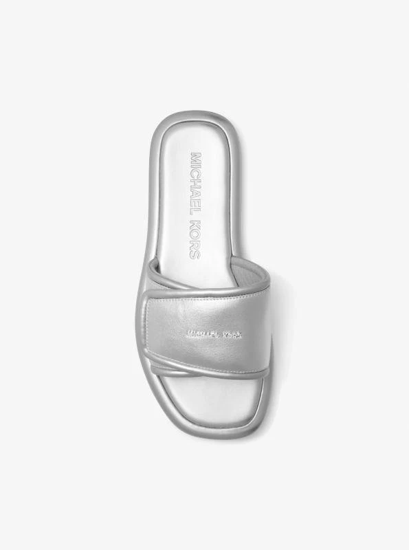 Michael Kors Suki Metallic Slide Sandal 3