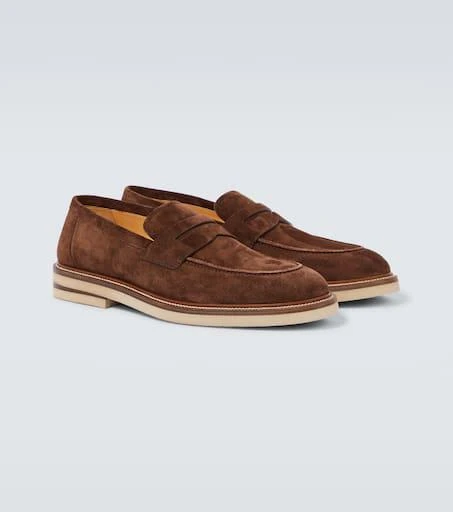 Brunello Cucinelli Suede penny loafers 5