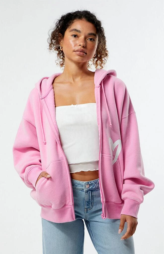 PacSun LA Kind Zip Up Oversized Hoodie 1