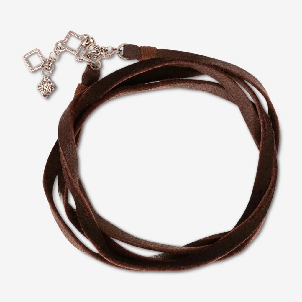 Armenta Armenta 14K Rose Gold & Leather Wrap Unisex Bracelet 20568 3