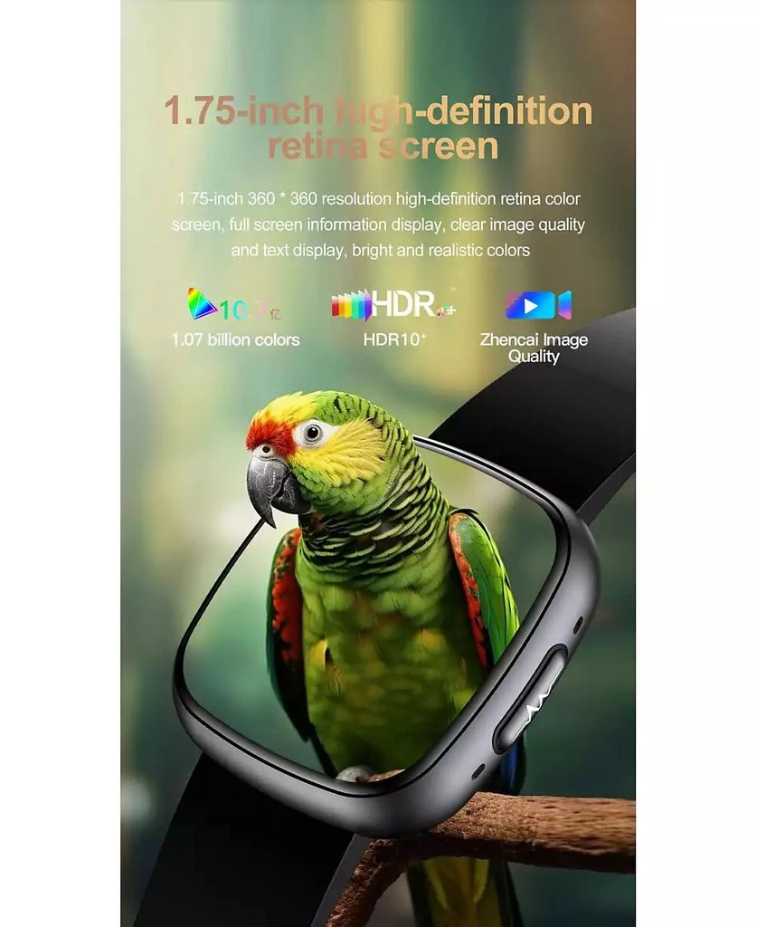 RUXING Smart Watch for Women Men With Bluetooth Calling, HRV, Health Monitoring,Sport Modes, Intelligent Reminder IP68 -Pink 2