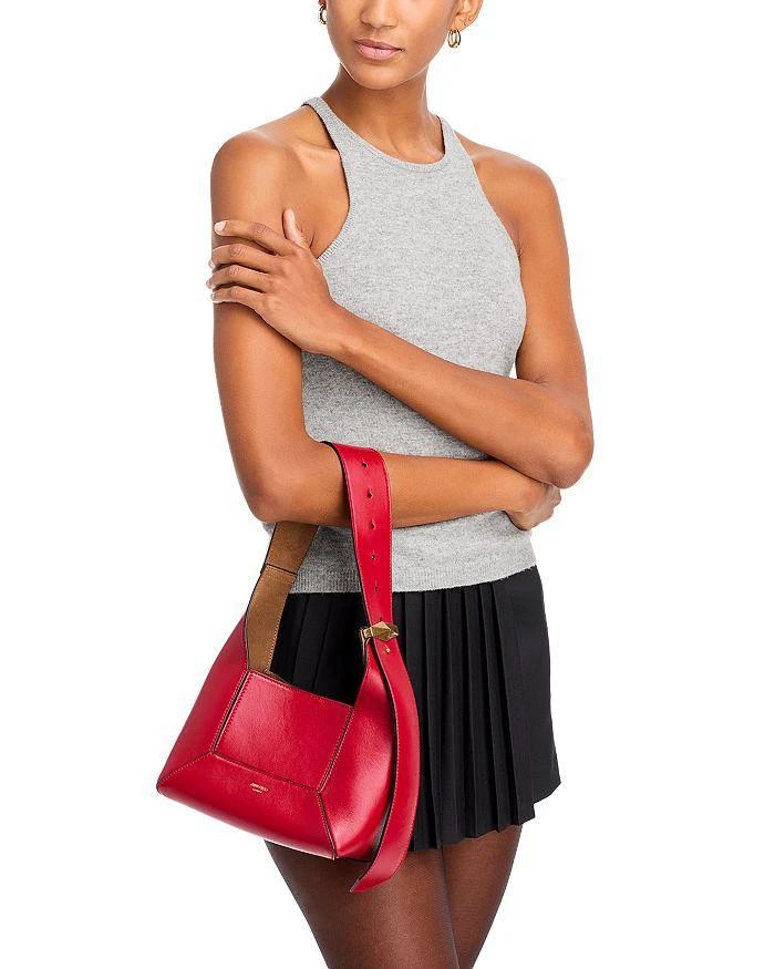 Jimmy Choo Diamond Hobo Leather Small Shoulder Bag 2