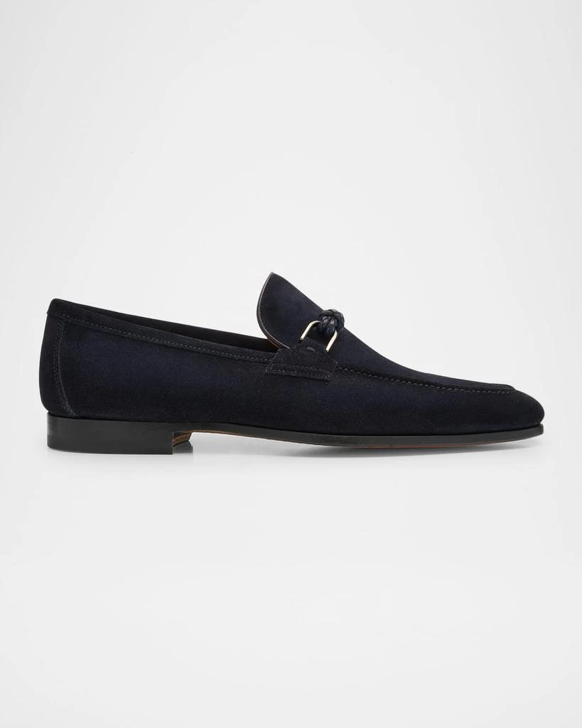 Magnanni Men's Silvano Rope Suede Bit Loafers 1