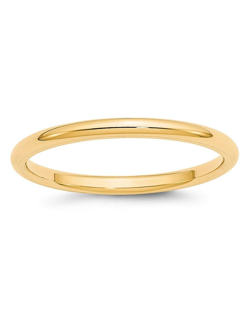 Bloomingdale's Men's 2mm Comfort Fit Band Ring in 14K Yellow Gold 1
