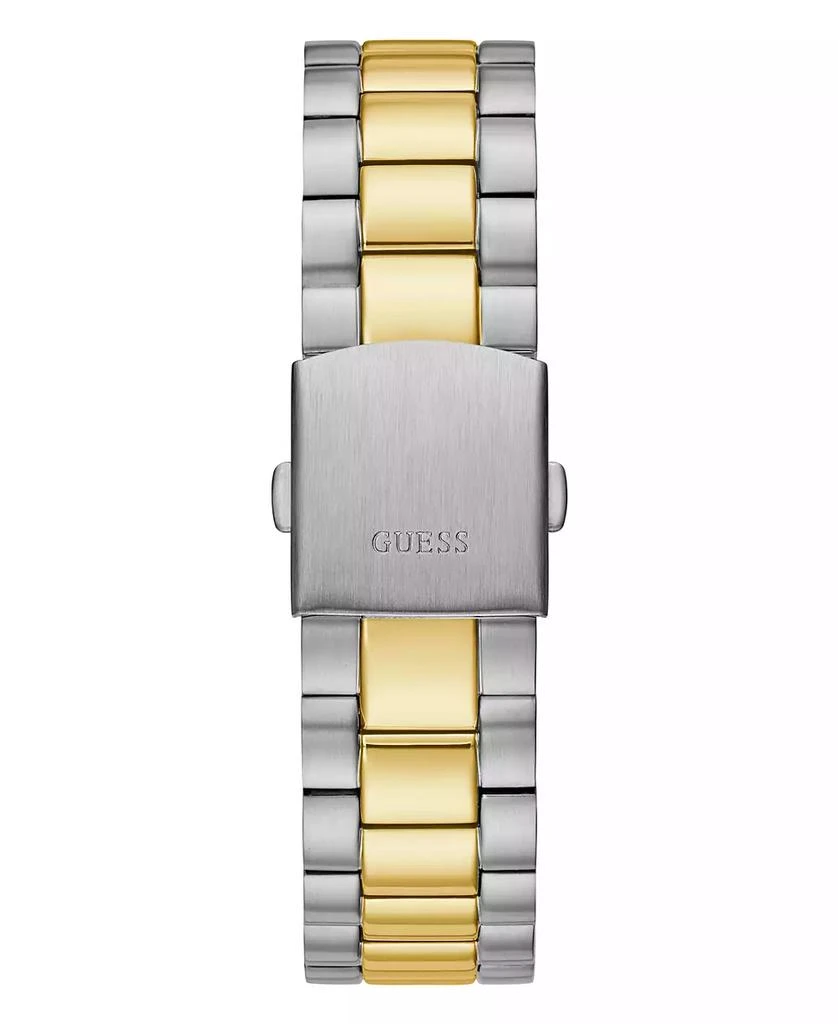 GUESS Men's Two Tone Stainless Steel Bracelet, Day, Date Watch, 42mm 3
