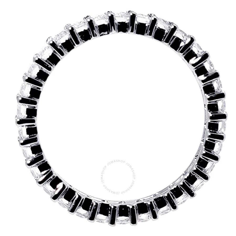 apm Monaco Ladies Eclat Silver-toned Crystal Embellsiehed Ring 3