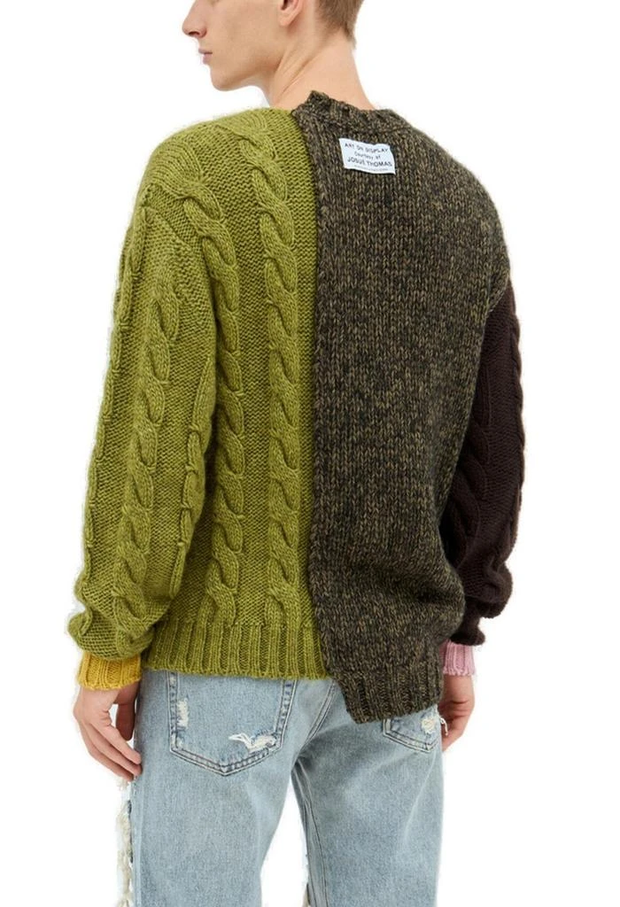 Gallery Dept Gallery Dept. Cable-Knit Asymmetric Colourblock Jumper 2