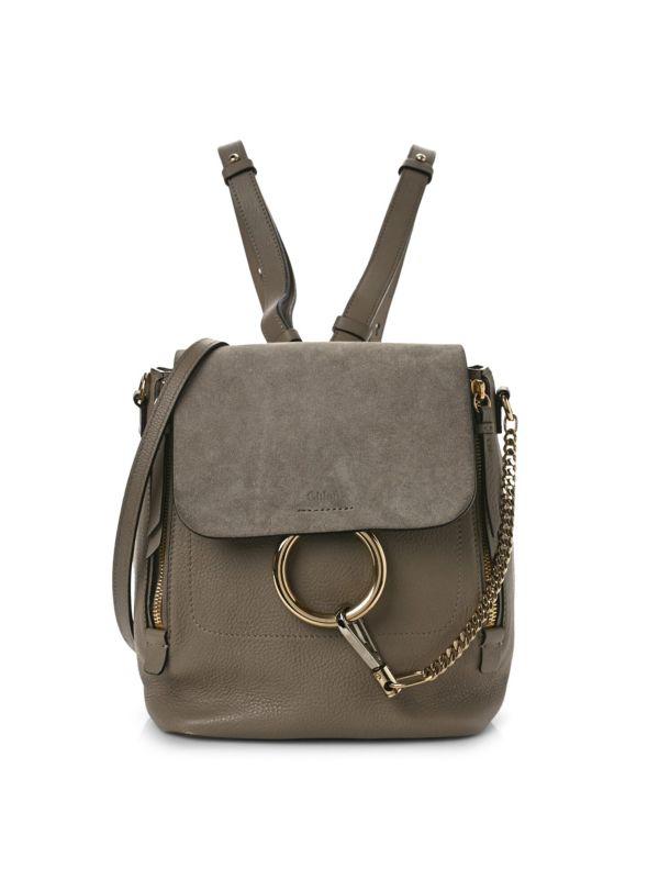 Chloé Two Way Leather Backpack