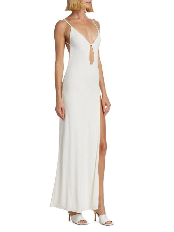 Zeynep Arçay Drop V-Neck Midi-Dress 3