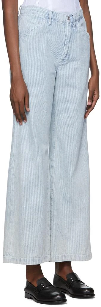 FRAME Blue 'Le Baggy Palazzo' Wide-Leg Jeans 2