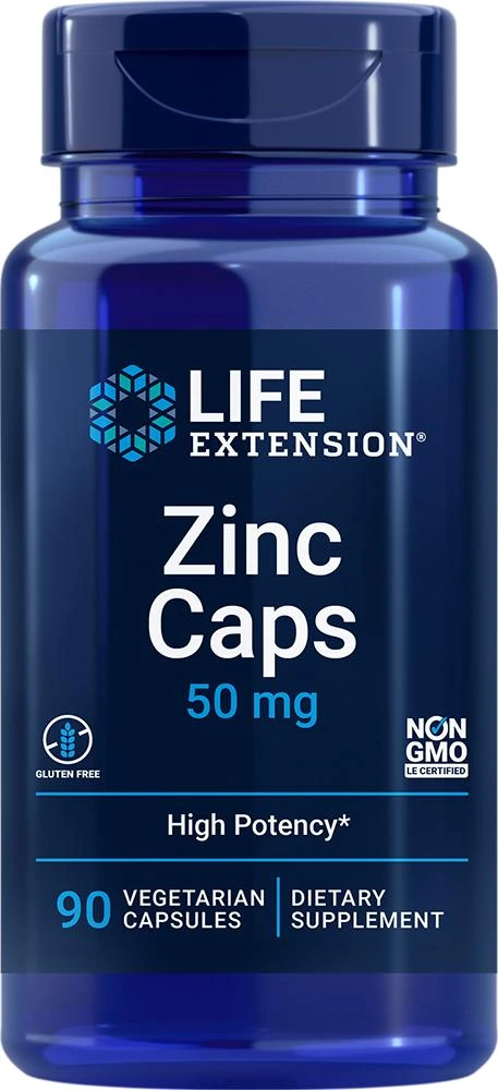 Life Extension Life Extension Zinc, 90 - 50 mg (50 mg, 90 capsules, Vegetarian) 1