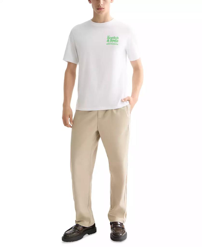 Scotch & Soda Men's Short Sleeve Logo Graphic Crewneck T-Shirt