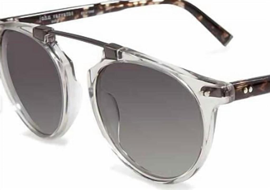 John Varvatos Men's Sjvv602 Sunglasses In Grey Crystal