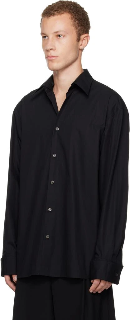 Dries Van Noten Black Sequinned Trim Shirt 4