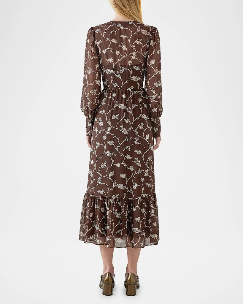 LK Bennett Lucian Tiered Floral-Print Midi Dress 3