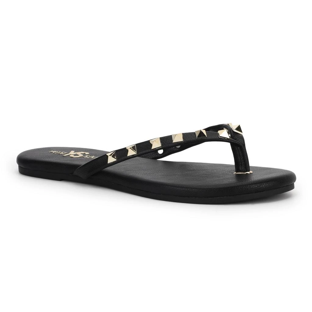 Yosi Samra Rivington Stud Flip Flop in Black 2