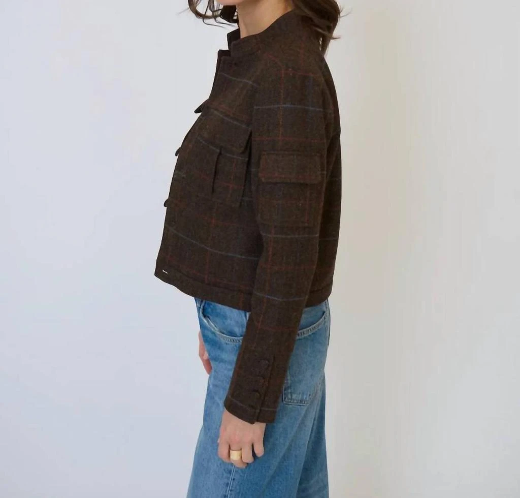 Central Park West Central Park West - Eden Plaid Military Jacket 2