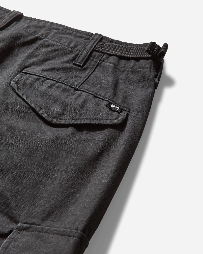 STUSSY Men's Ripstop Military Cargo Pants Black 4
