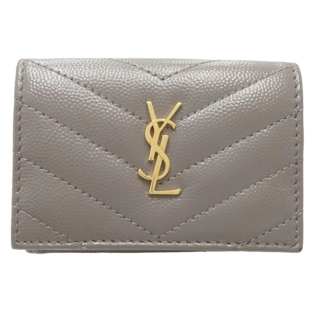 Yves Saint Laurent Leather Wallet (Tri-Fold) (Pre-Owned)