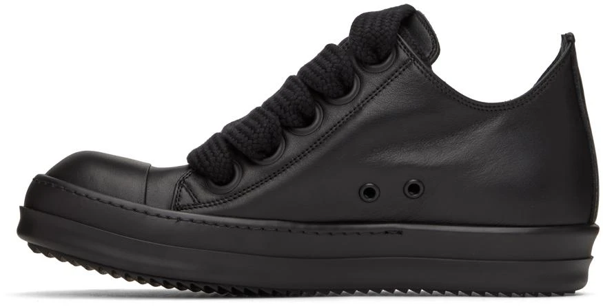 Rick Owens Black Jumbo Laced Low Sneakers 3