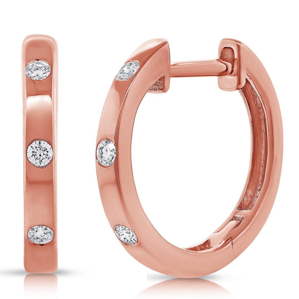Sabrina Designs 14K Gold & Diamond Huggie Earrings