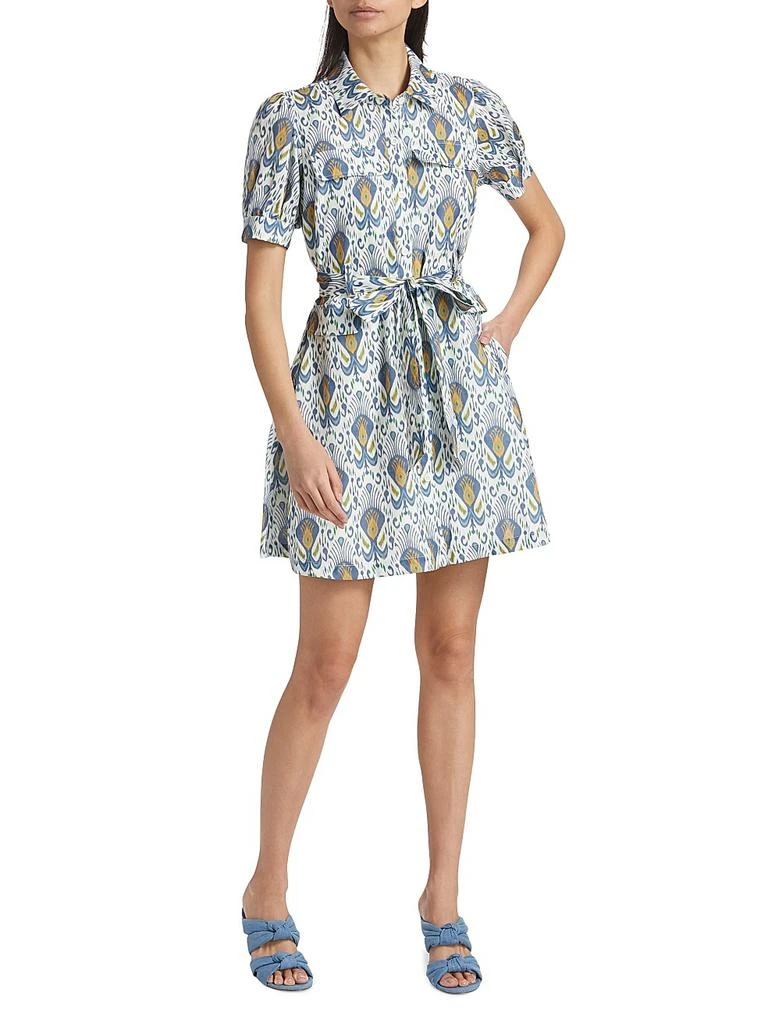 If Only Studio Ikat-Inspired Linen Minidress 2
