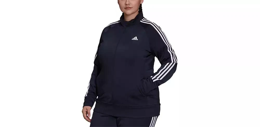 Adidas Women's 3-Stripe Tricot Track Jacket, XS-4X 4