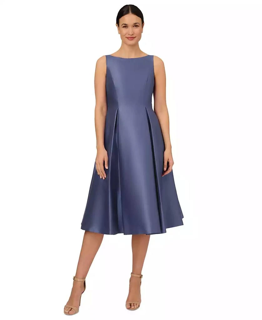 Adrianna Papell Boat-Neck A-Line Dress 1