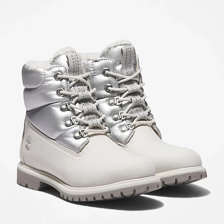 Timberland Timberland® Premium 6 Inch Puffer Boot for Women in White 4