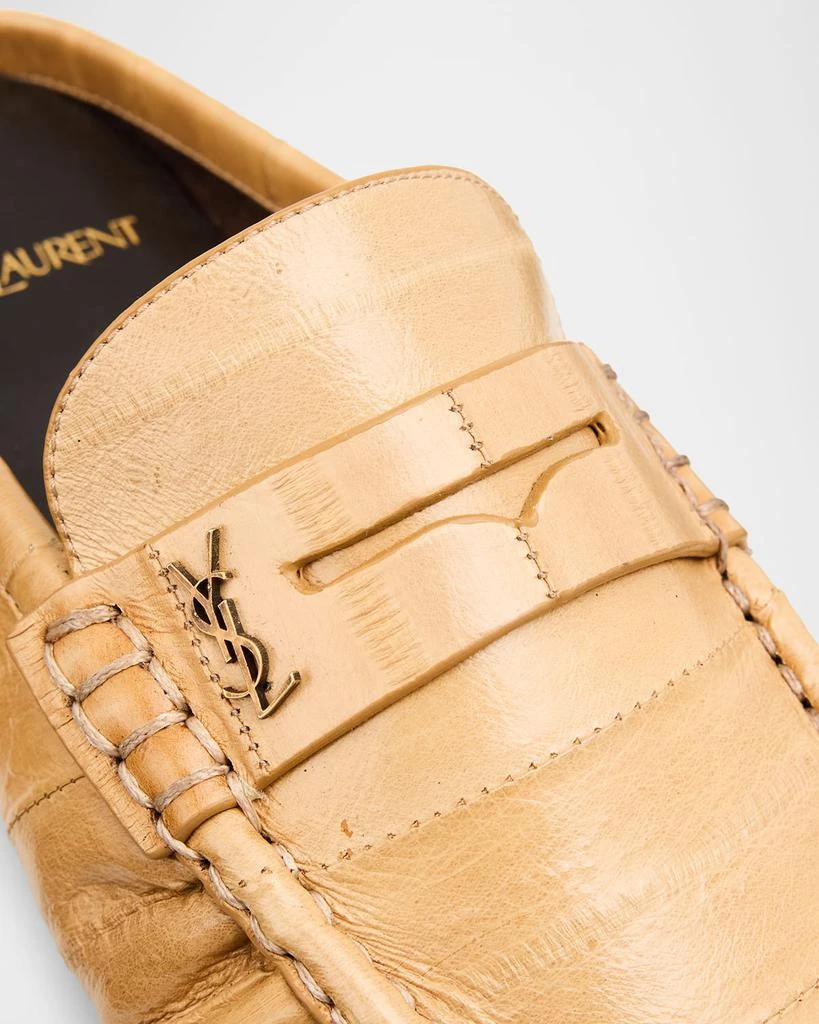 Yves Saint Laurent Le Loafer Eel Leather Penny Loafer Mules 6