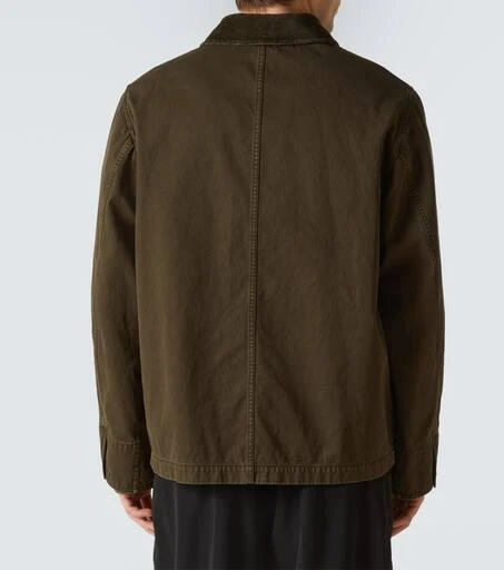 Burberry Corduroy-trimmed cotton twill field jacket 4
