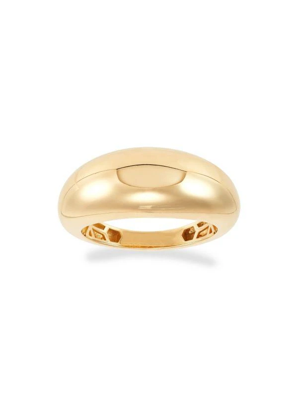 Saks Fifth Avenue 14K Yellow Gold Dome Band Ring 2