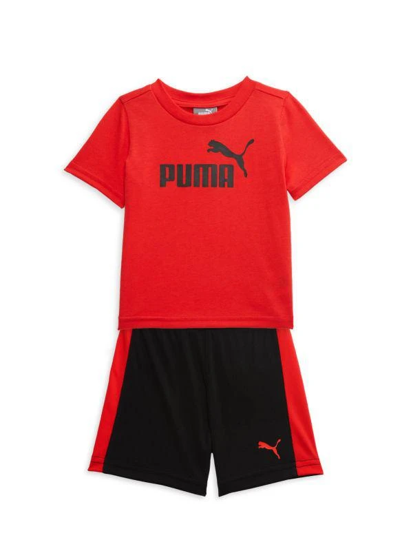 Puma Baby Boy's 2-Piece Logo Tee & Shorts Set 1