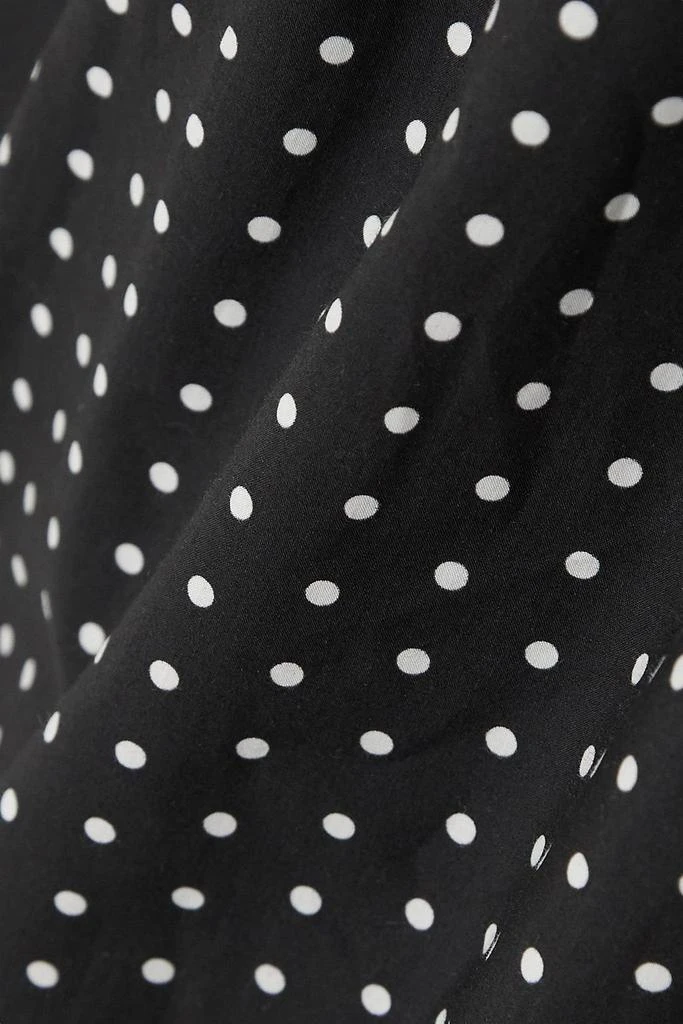 Molly Goddard Hannah strapless polka-dot cotton-poplin mini dress 4